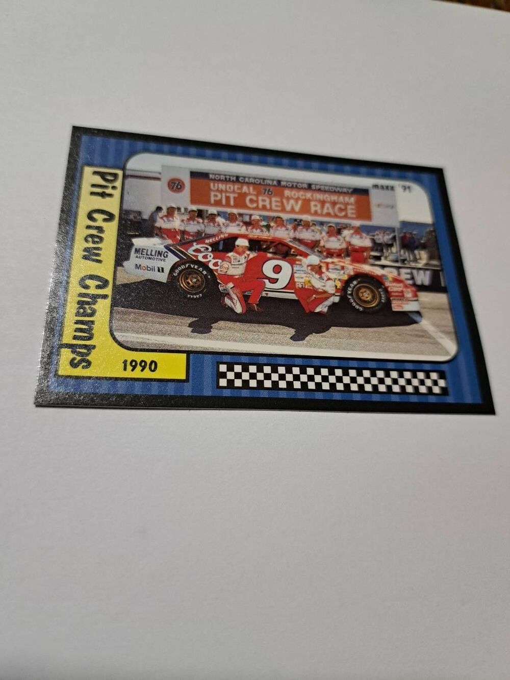 Vintage 1991 Maxx Pit Crew Champs #50 Race Car Nascar Trading Card